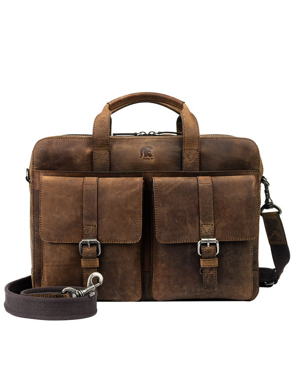 Leather business discount bag