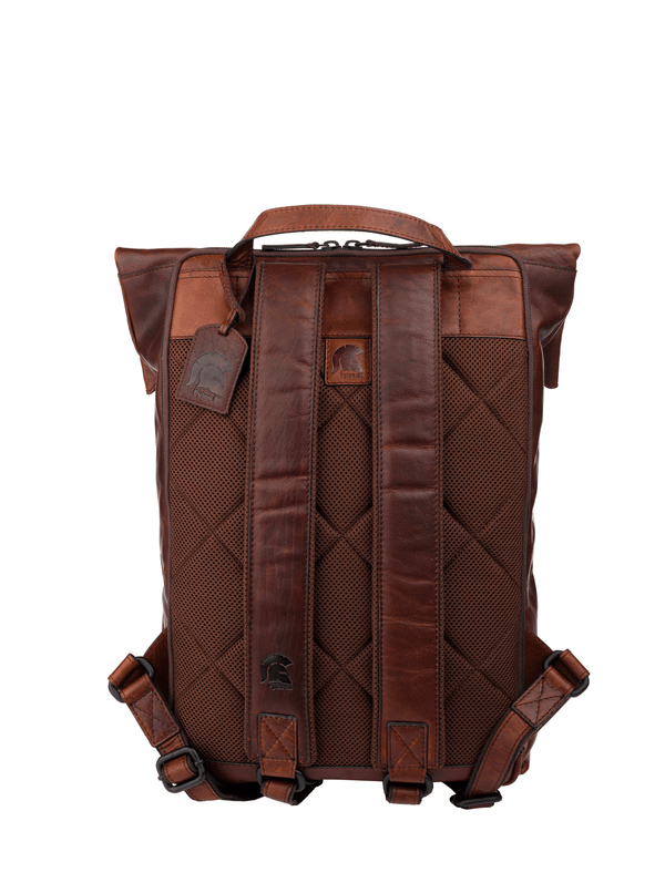 Leather backpack laptop discount bag
